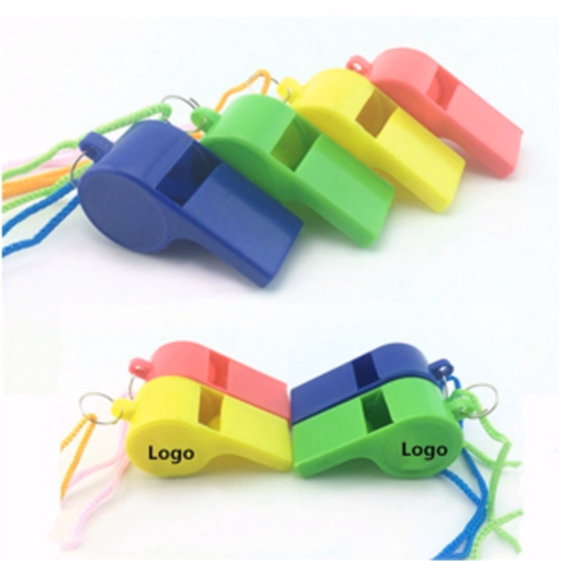Plastic Whistle With Lanyard