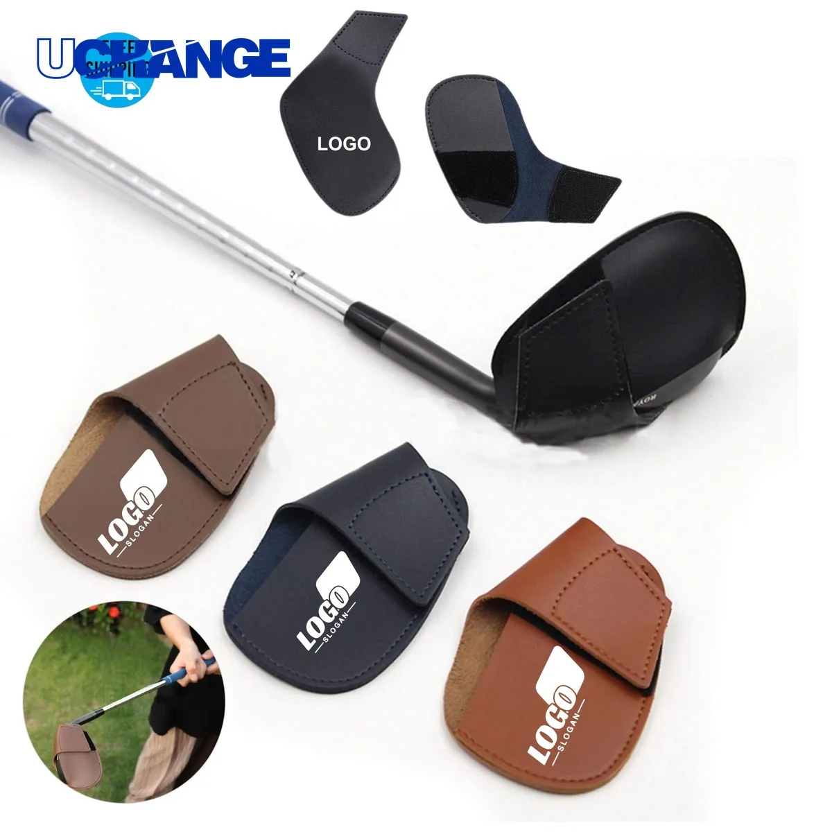 Leather Golf Club Head Cover for Protection 1