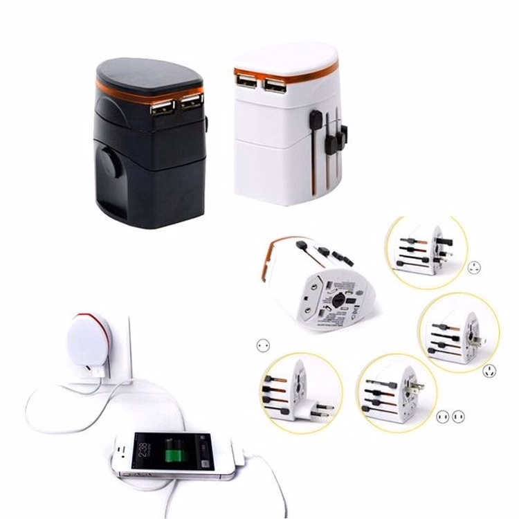 Double USB Portable Charger/ All-In-One Travel Charger