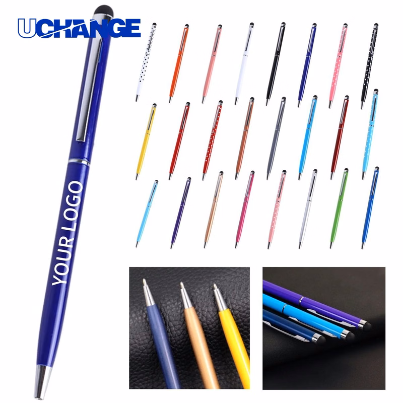 Metal Stylus Ballpoint Pen with Clip