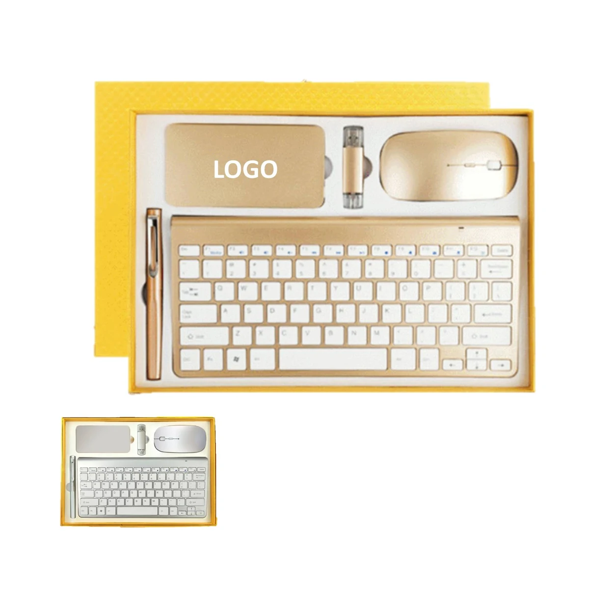 Business Gift Set Keyboard Power Bank Pen Mouse Usb Drive 1
