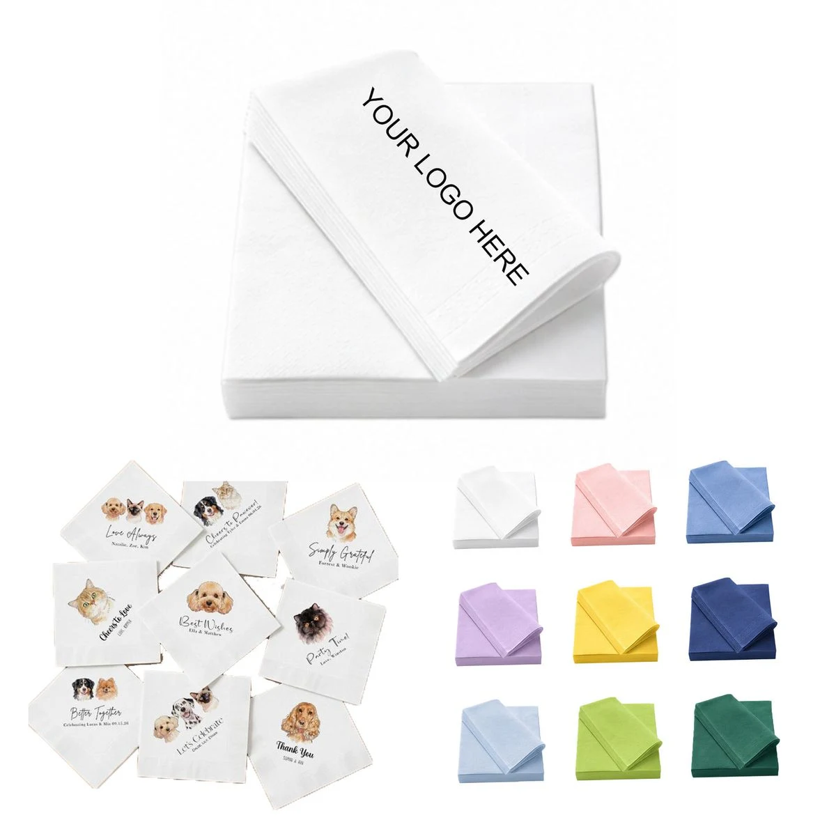 Multicolour Printed Tissue Paper Parties Weddings 1