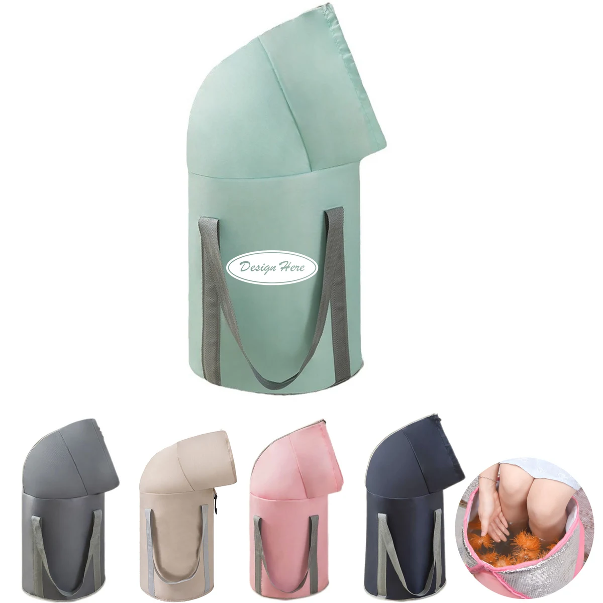 Durable & Foldable Over-Knee Foot Soak Tub with Thickened Design 1