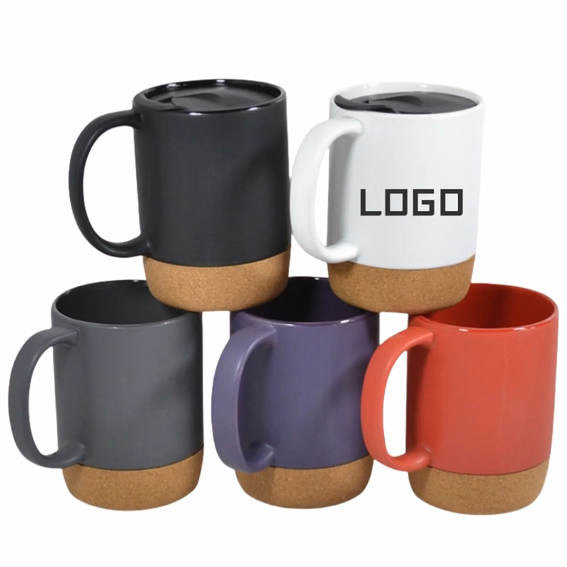 15 oz Ceramic Mug with Cork Bottom