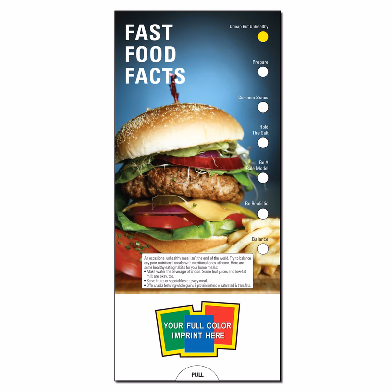 SLIDE CHART - Fast Food Facts Slide Chart