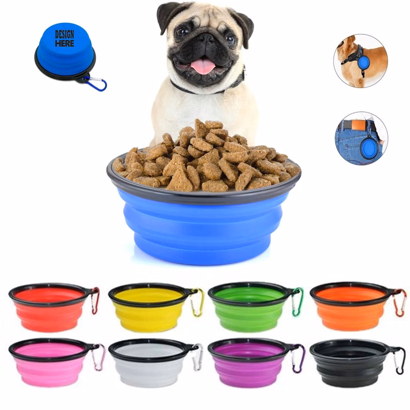 Collapsible Dog Bowl with Carabiner