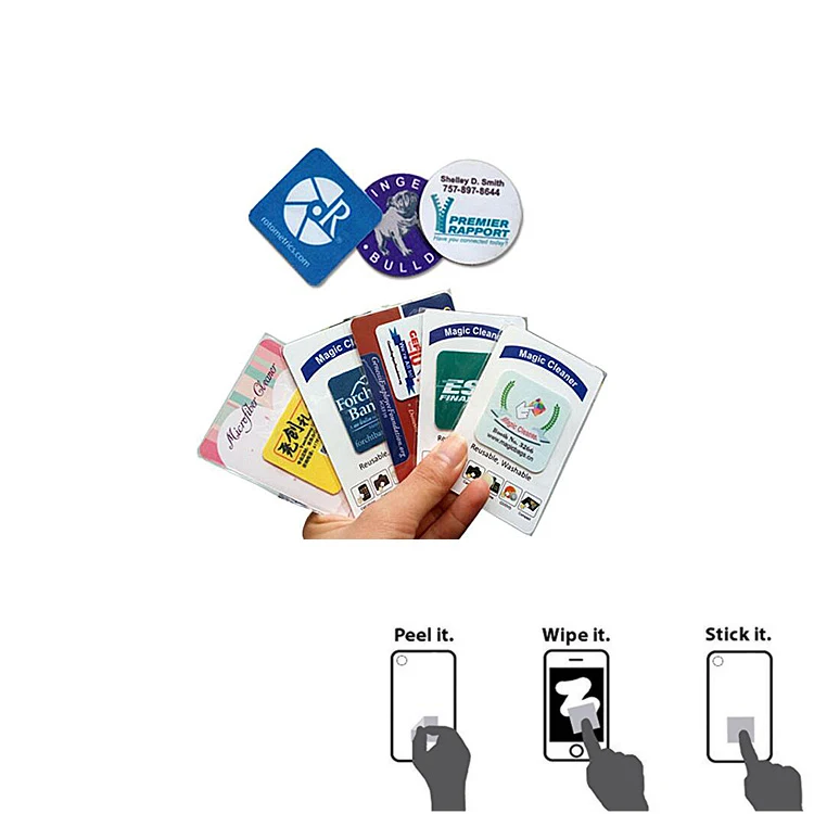 Reusable Mobile Phone Sticker Screen Cleaner Wipe 1