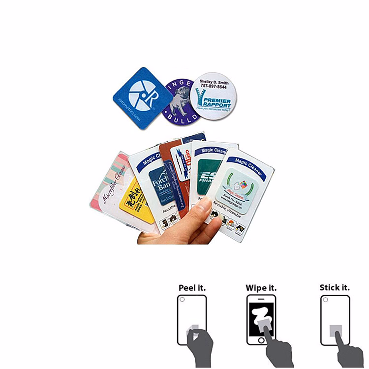 Reusable Mobile Phone Sticker Screen Cleaner Wipe
