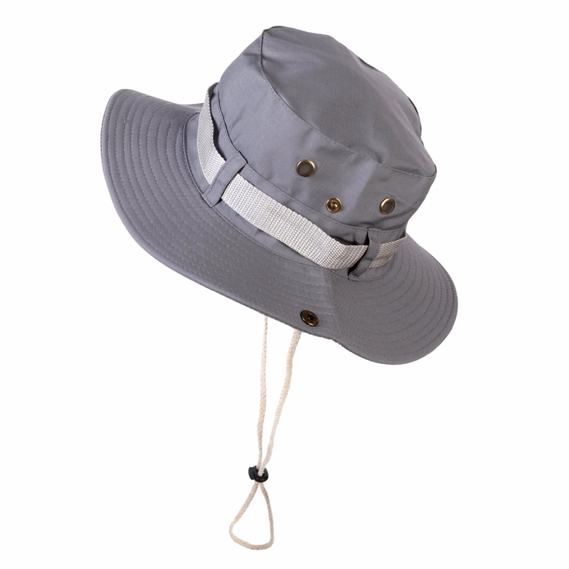 Unisex Classical Sun Protection Visor Drawstring Bucket Hat
