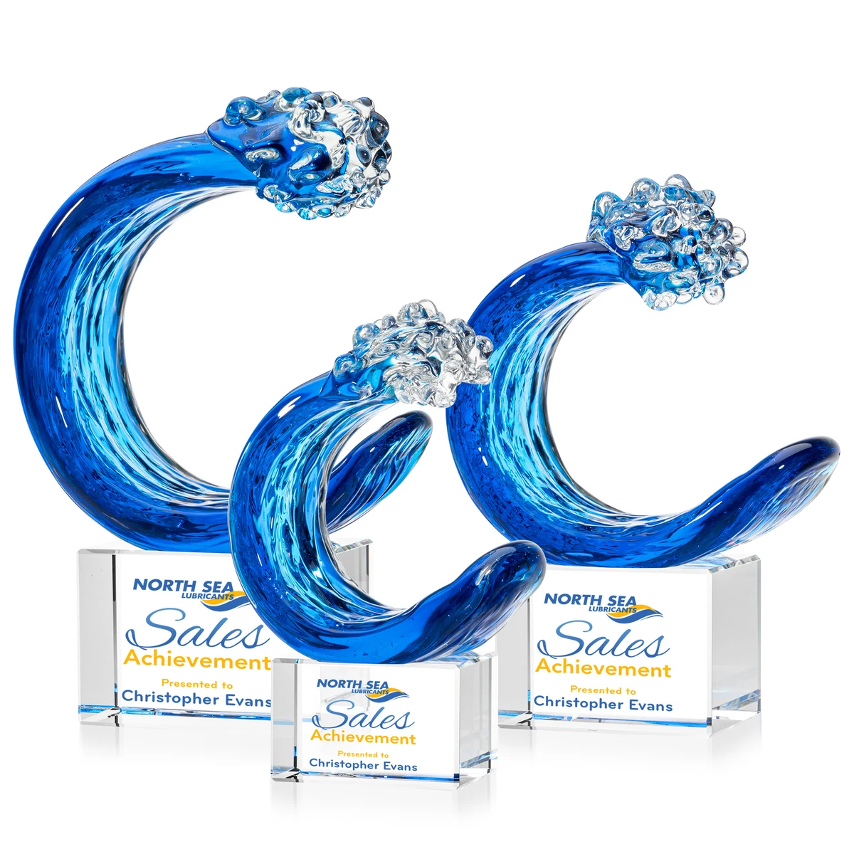 Oceana VividPrint™ Award on Lexington Base - Clear 1