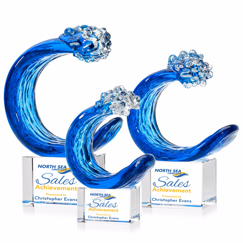 Oceana VividPrint™ Award on Lexington Base - Clear