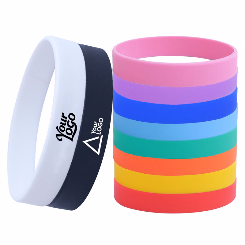 1/2" Screen Printed Custom Wristbands