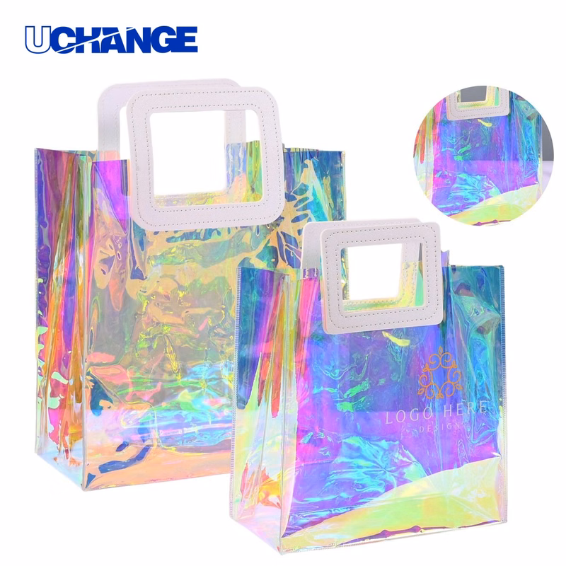 Holographic PVC Tote Bag for Trade Show and Retail Use