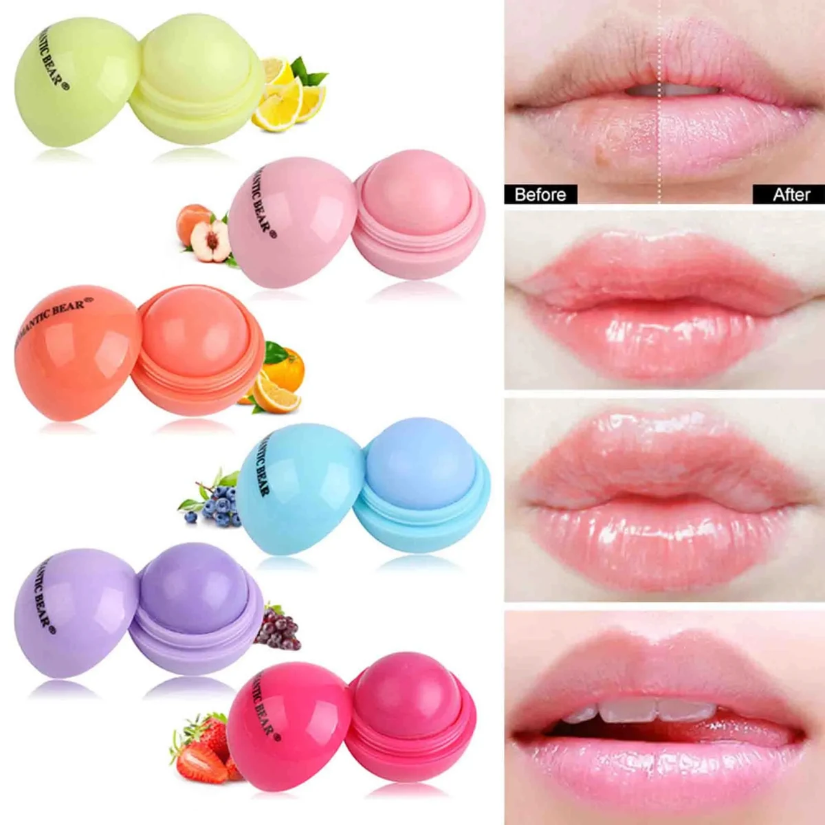 Round Ball Shape Lip Balm MOQ 20 1