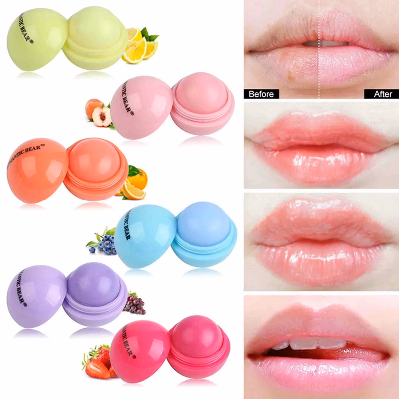 Round Ball Shape Lip Balm MOQ 20