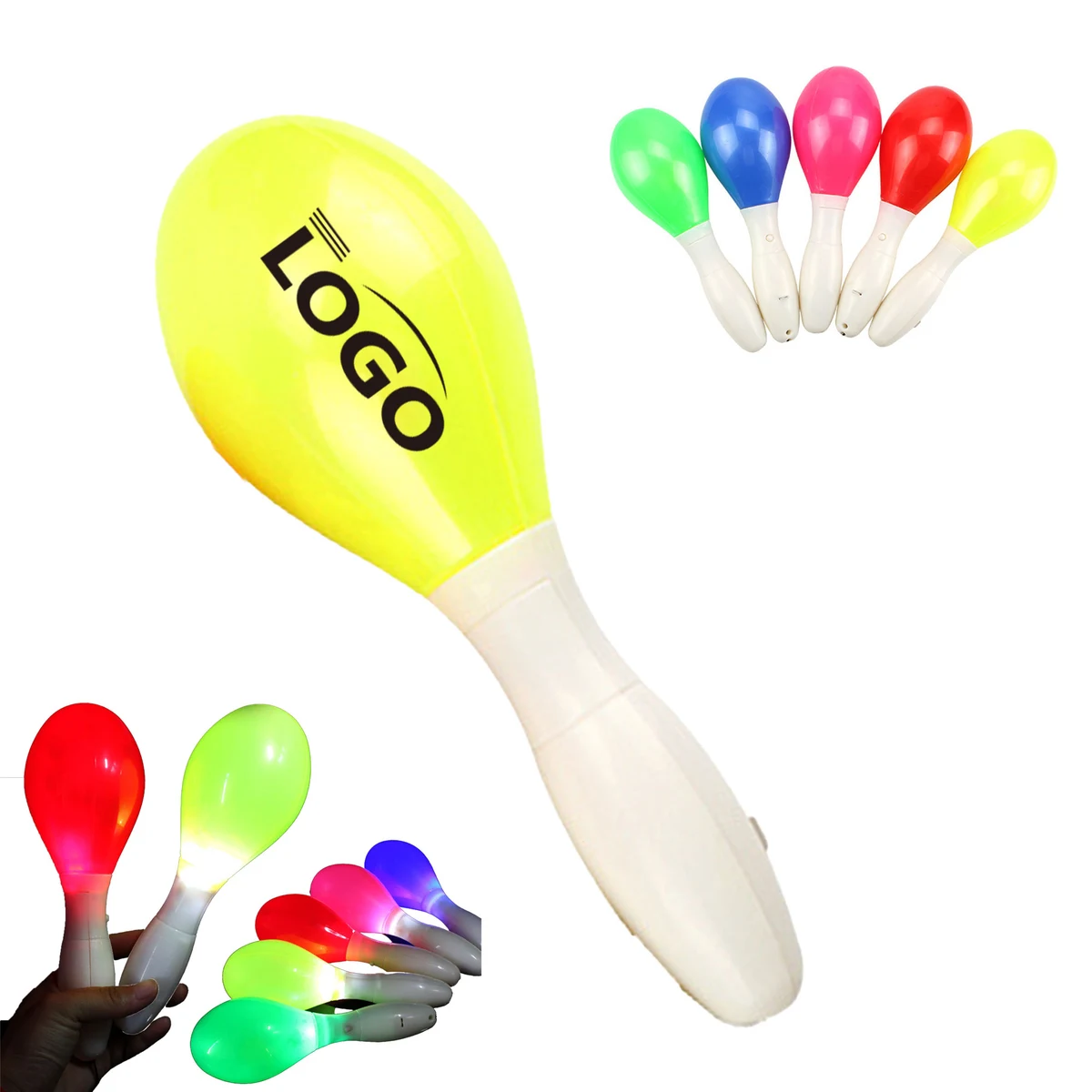 Glowing LED Sand Shakers 1
