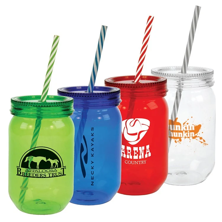 24 Oz. Jammer Mason Acrylic Jar 1