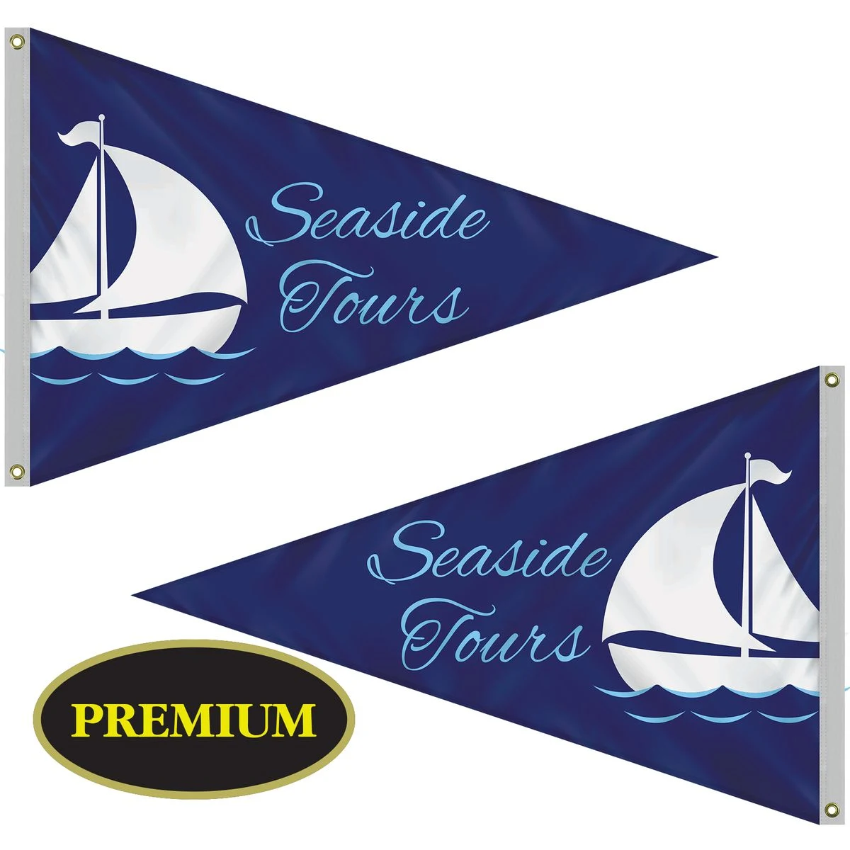 4' x 6' Double Sided Knit Polyester Pennant 1