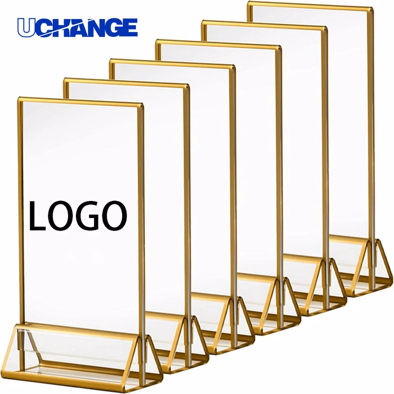 Acrylic Sign Holder Board Tabletop Display for Promotions