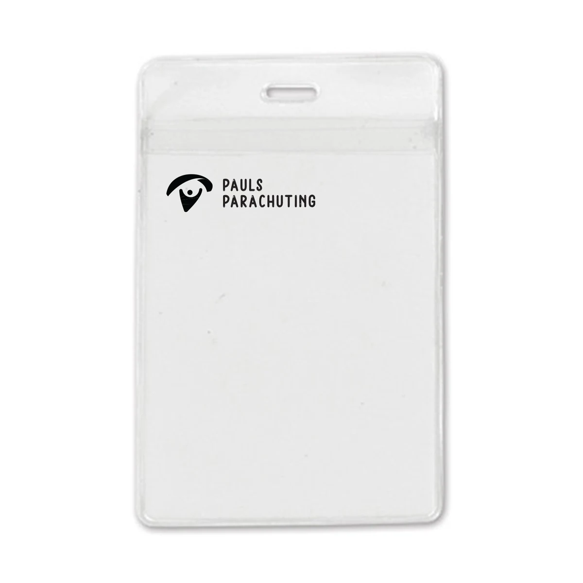 3.25" W x 5.31" H - Vertical Clear Vinyl Badge Holder (1 Color Imprint) 1