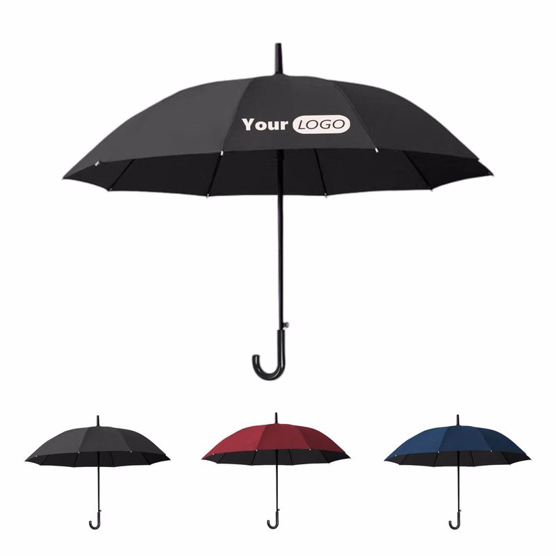 22 Inch Curved Handle Long Umbrella