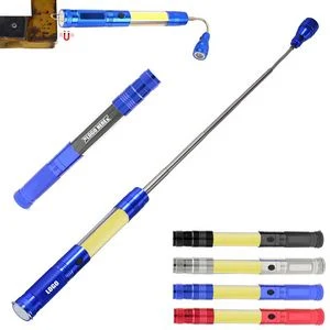 Magnetic Telescope Flashlight With Side Lamp And Adjustable Head 1