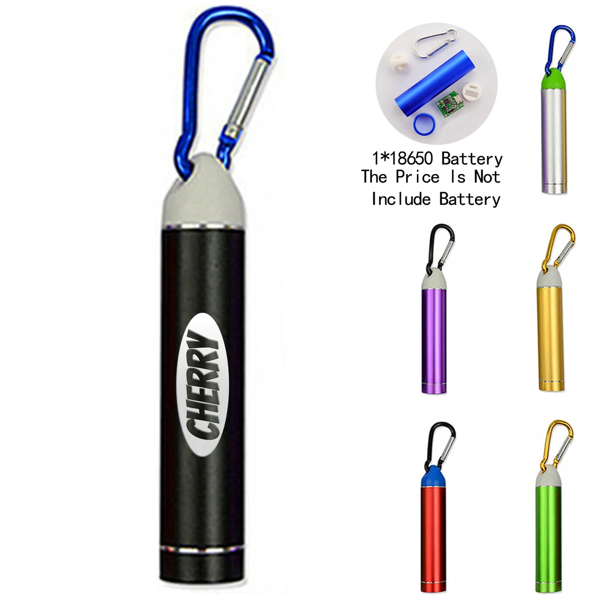 Detachable Outdoor Mini Power Bank w/ Carabiner No Battery 1