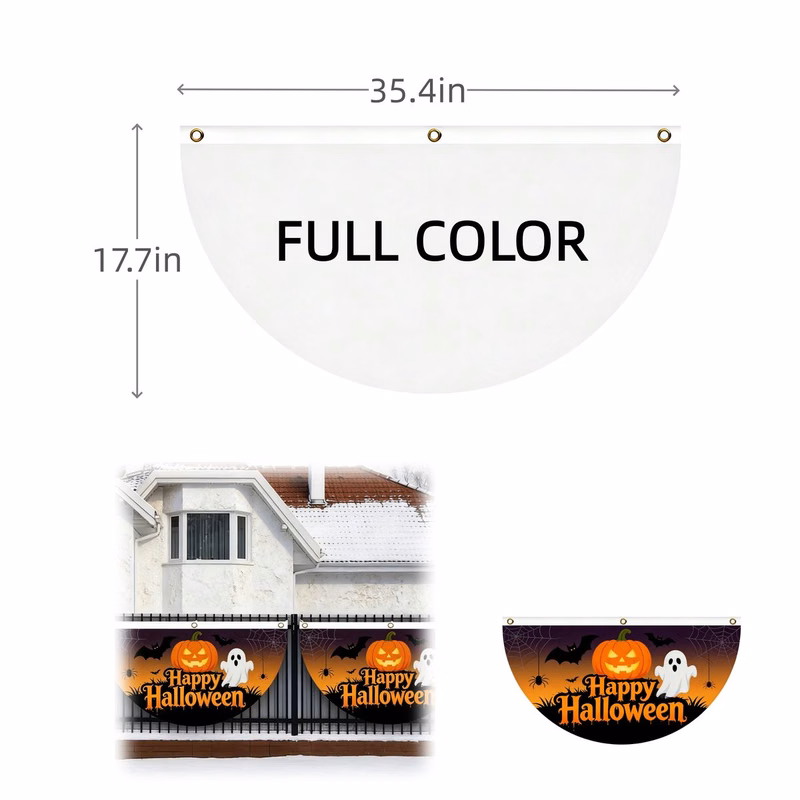 Customizable Fan-Shaped Flags