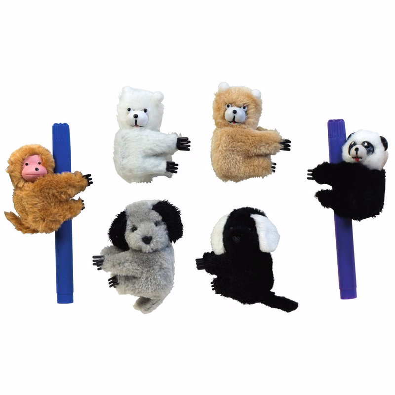 Jumbo Clip-on Critters - Assorted Animals 2.5" Tall Ages 4+