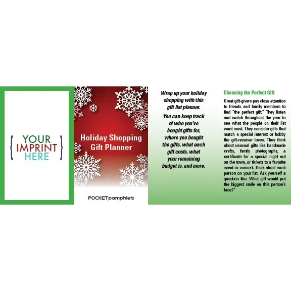POCKET PAMPHLET - Holiday Shopping Pocket Pamphlet 1