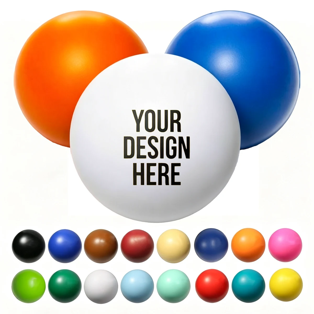 Custom PU Round Shaped Stress Balls 1