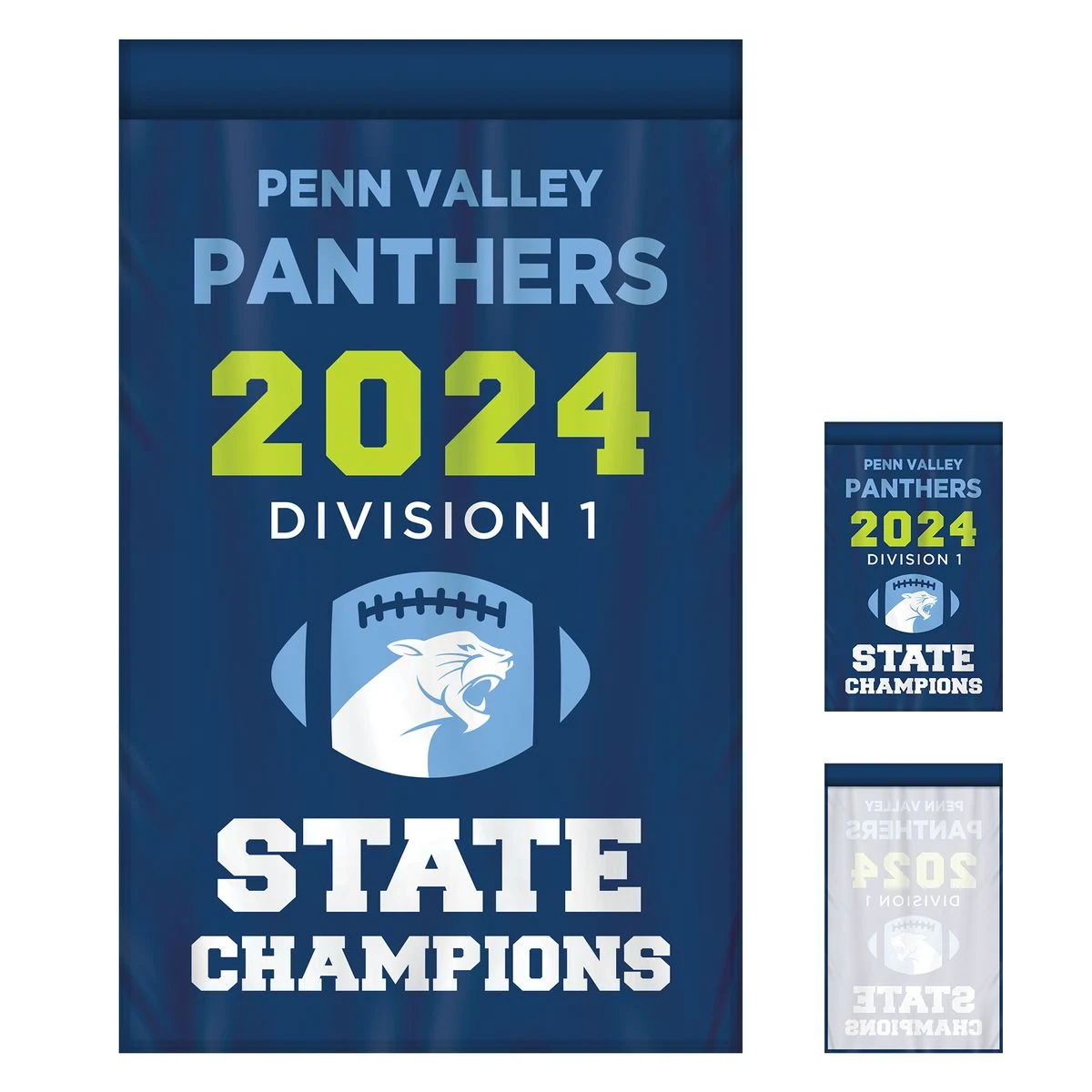 2' x 3' Championship Banner Single Sided Straight Cut 1