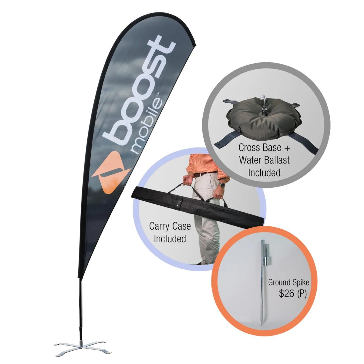 Teardrop Banner (Single Sided) 1