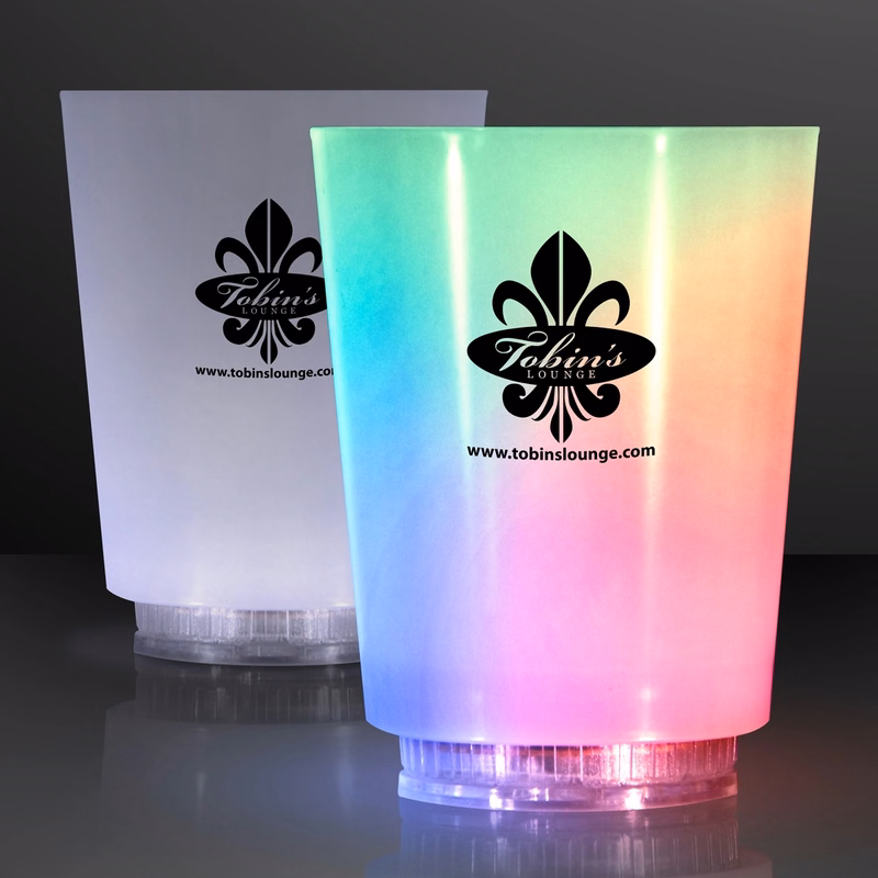 Light Up Frosted Short Glass