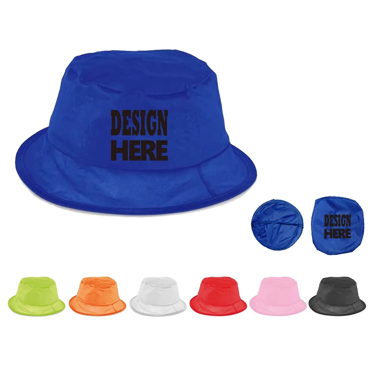 Folding Bucket Hat With Pouch 1