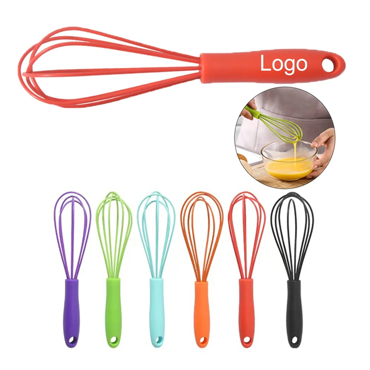 6 Inch Silicone Whisk Mini Baking Tool 1