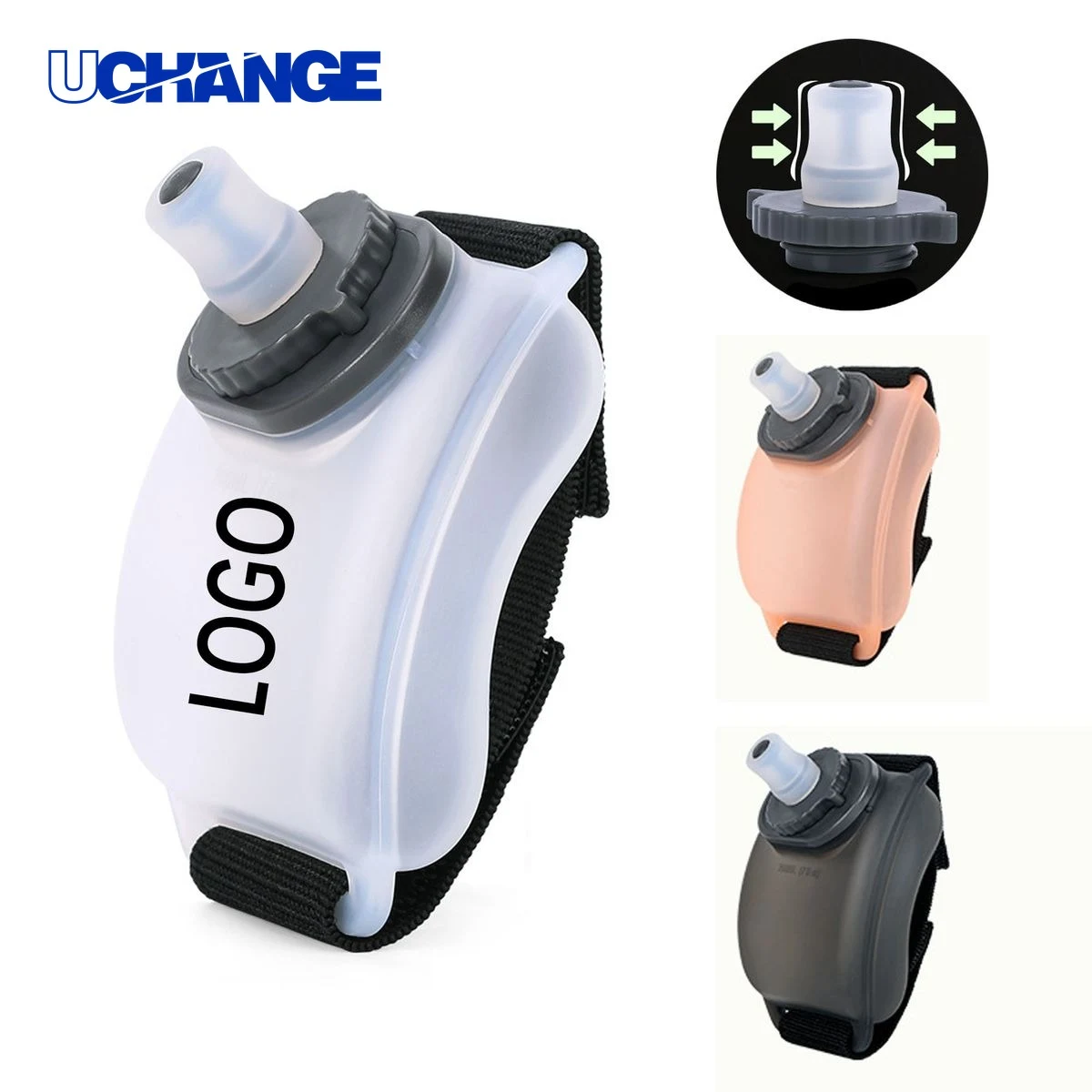 Sports Wrist Water Bottle Container for Running (7oz) 1