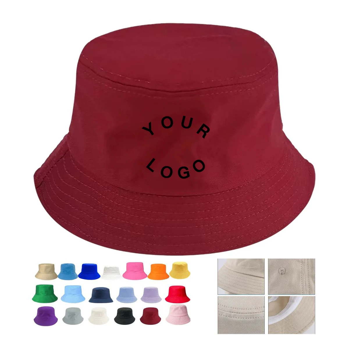 Wide Brim Cotton Bucket Hat Travel 1