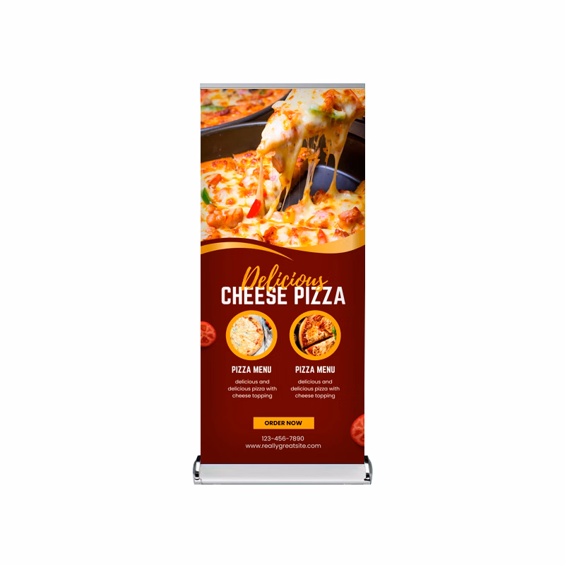 33"W x 80"H Double-Sided Monza™ Premium Retractable Kit, Fabric