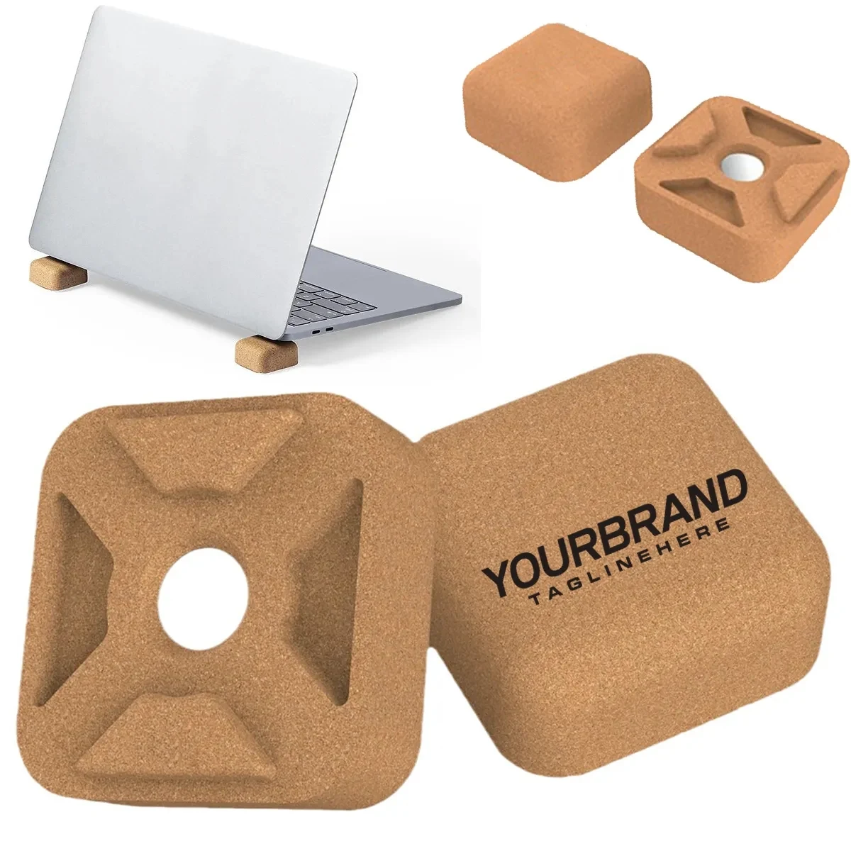 Promotional Portable Magnetic Cork Laptop Holder 1