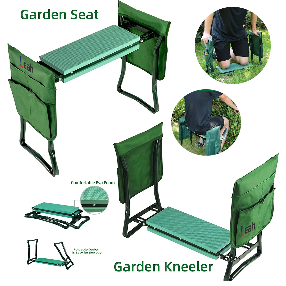 Garden Kneeler And Seat with Tool Bags 1