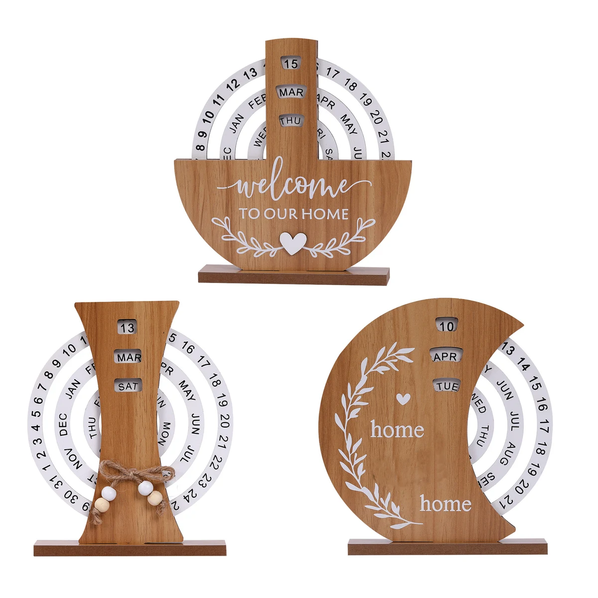 Wood Disc Calendar 1