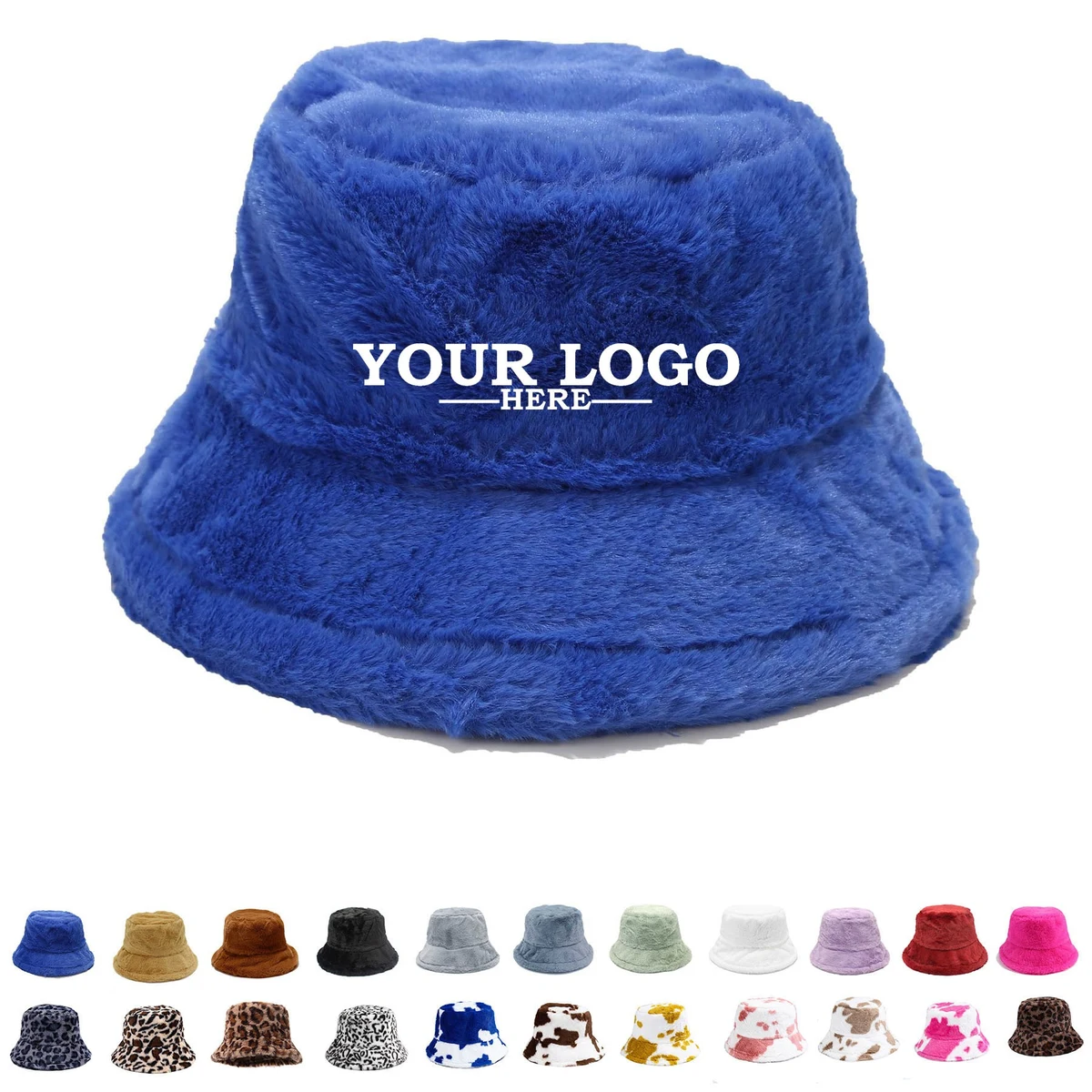 Thick Faux Fur Bucket Hat 1