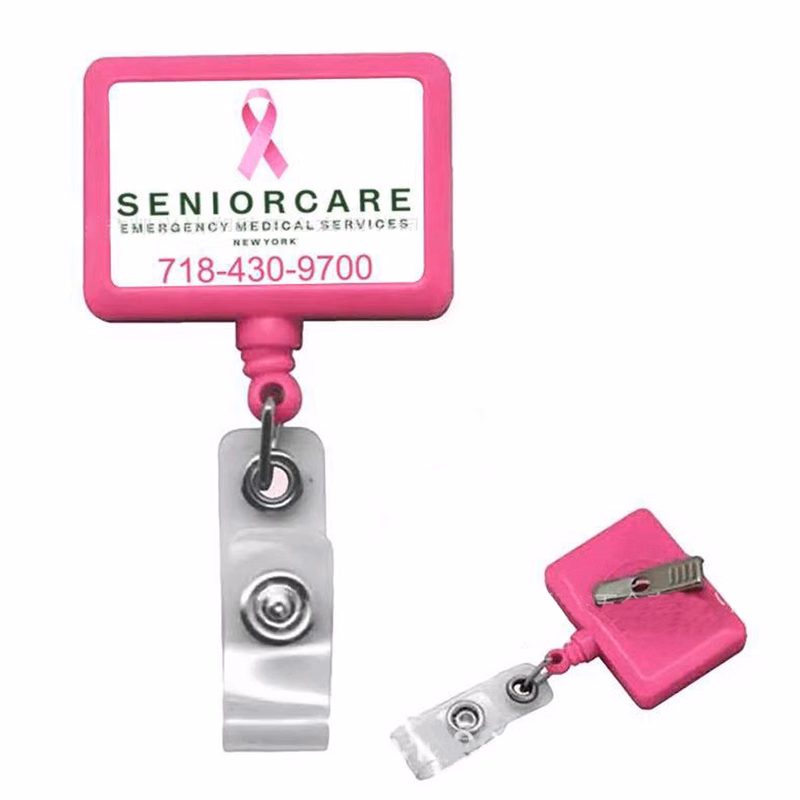 Rectangle Retractable Badge Reel Holder