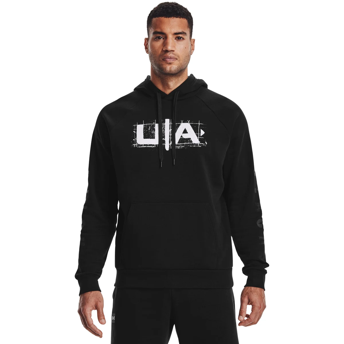 Men's UA Football Logo Hoodie, custom hoodie or sweatshirt with logo imprint 1