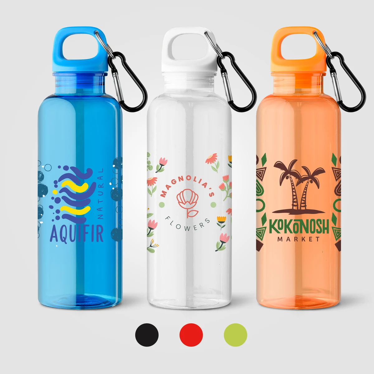 Doli rPET Carabiner Clip Screw-Top Bike Bottle - 17 oz. 1