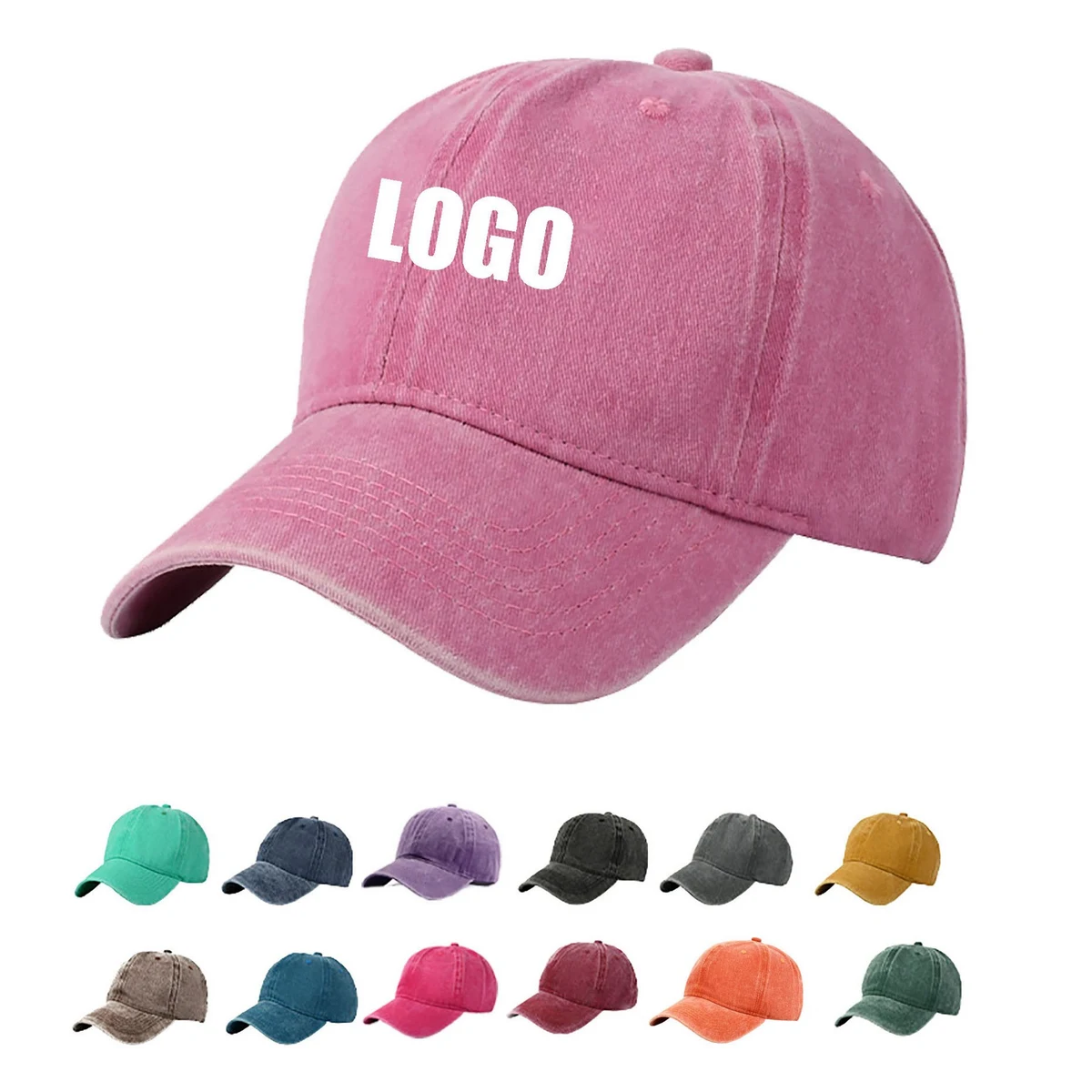 Vintage Washed Denim Baseball Cap For Men And Women 1