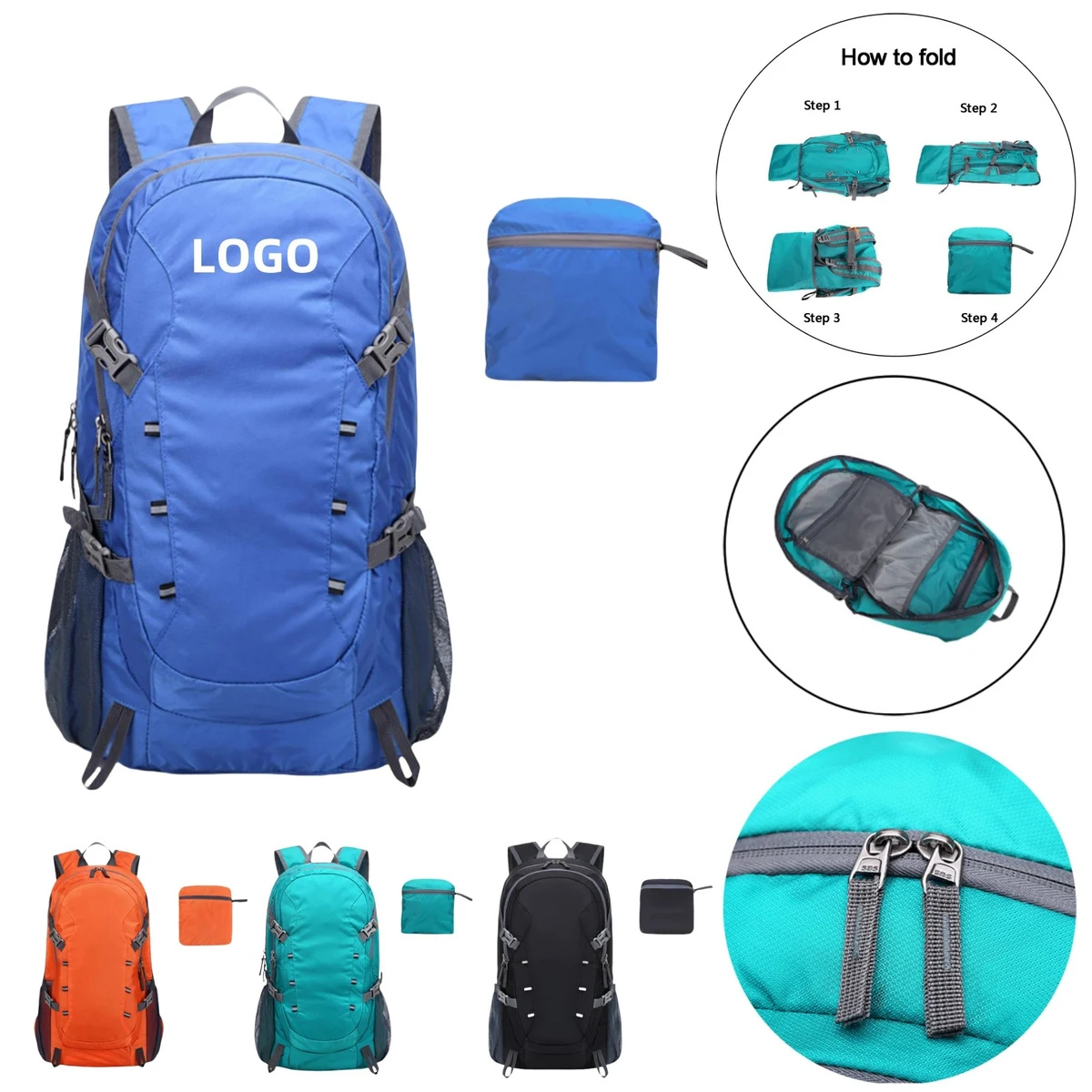 40L Lightweight Foldable Travel Backpack 1