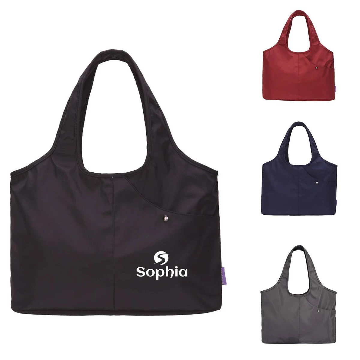 Nylon Waterproof Large Tote Shoulder Handbag 1