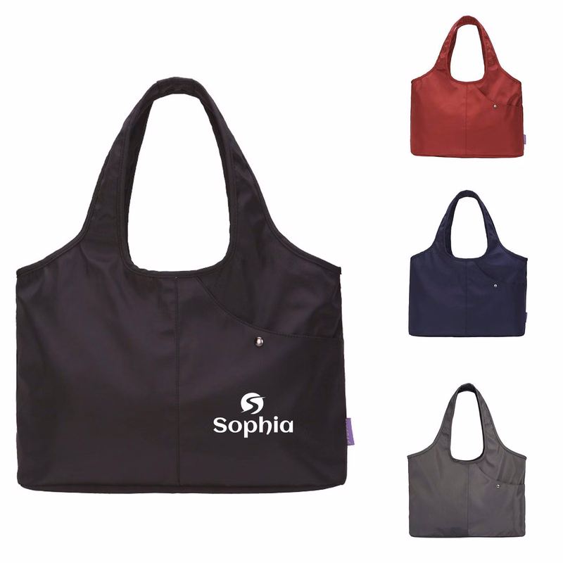 Nylon Waterproof Large Tote Shoulder Handbag